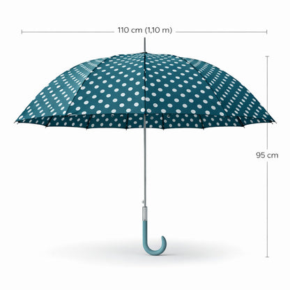 Guarda-chuva Automático Anti-vento 1,10m Verde Chussol – Compacto e leve para uso diário em dias de chuva e viagens - cvt420vrd