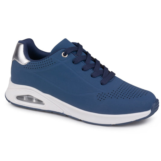 Sapatilha Mulher Azul Uauh® – Leveza e resistência para conforto em longas caminhadas e uso diário - 151ds148a
