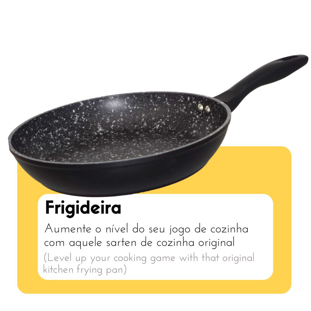 Frigideira Granito Indução Preta Otyma – Cozinha rápida e homogénea com revestimento antiaderente e tecnologia de indução integrada - 5605169057sp