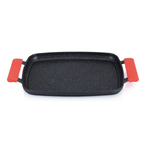 Grelhador Tab. Anti Ad. Ind. Troia Preto – Cozedura uniforme e eficiente com design ergonómico para uso diário - 5605169057367