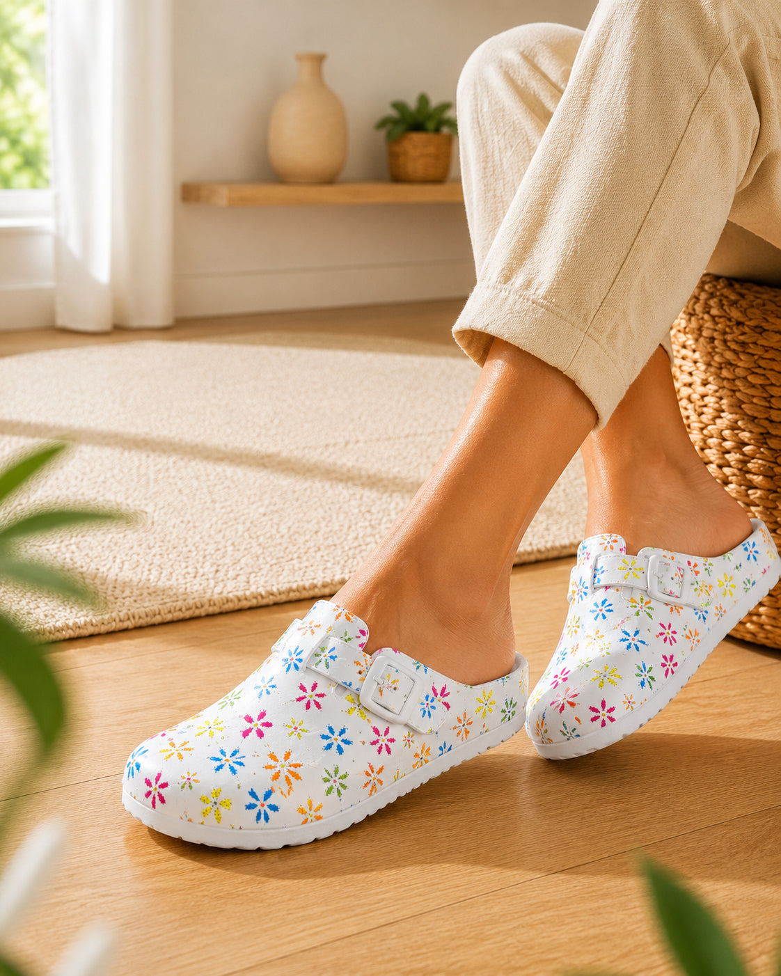 Socas Conforto Mulher Branco Linea7 – Leves e respiráveis para conforto incomparável no trabalho e uso diário -26752f