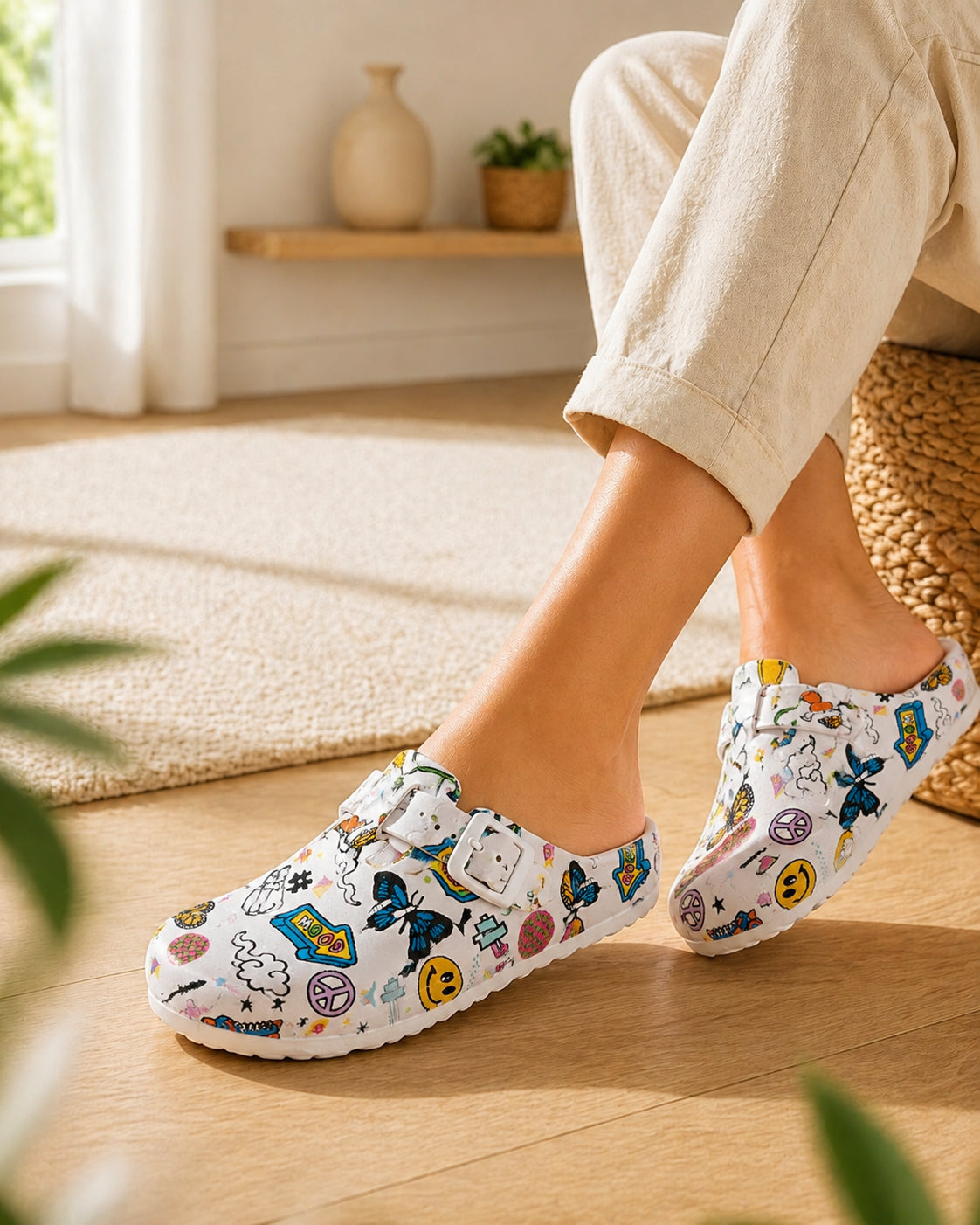 Socas Conforto Mulher Branco Linea7 – Leves e respiráveis para conforto incomparável no trabalho e uso diário -26923d